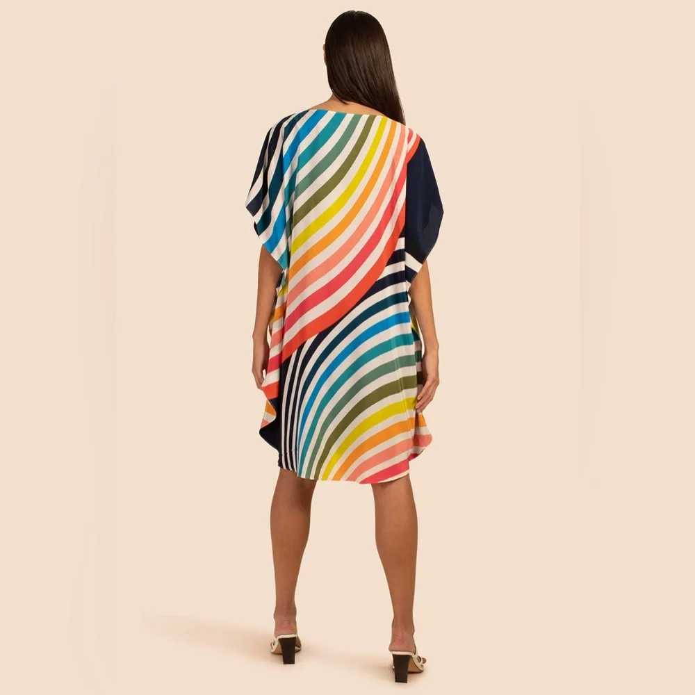 Trina Turk Amaris Global Dress Silk - Picture 2 of 11